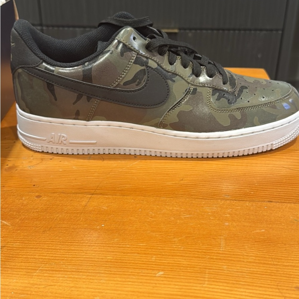 Nike Camouflage Sneakers with Black and White Accents